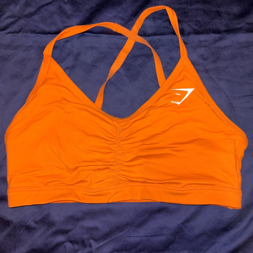 Gymshark medium orange sports bra